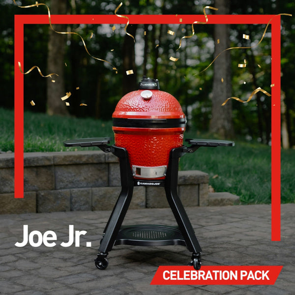 Kamado Joe Jr Celebration Pack - Includes BBQ, Sear Plate, Cover and Cart